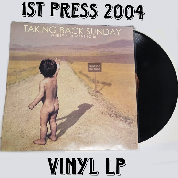 Vintage Other - Taking Back Sunday Where You Want To Be 2004 1st Pessing Vinyl LP